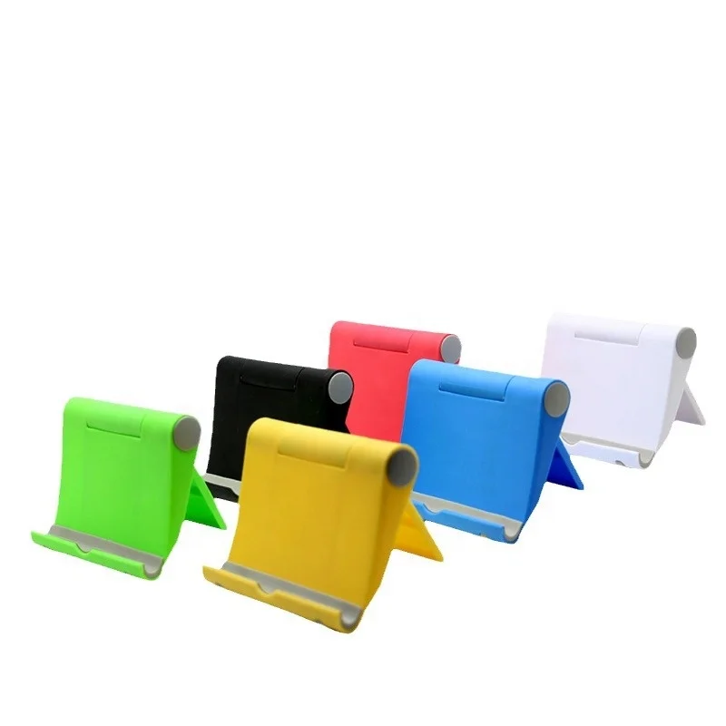 Hot Selling Mobile Phone Tablet Stand Folding Stand Portable Plastic Foldable Phone Holder Promotion Gift