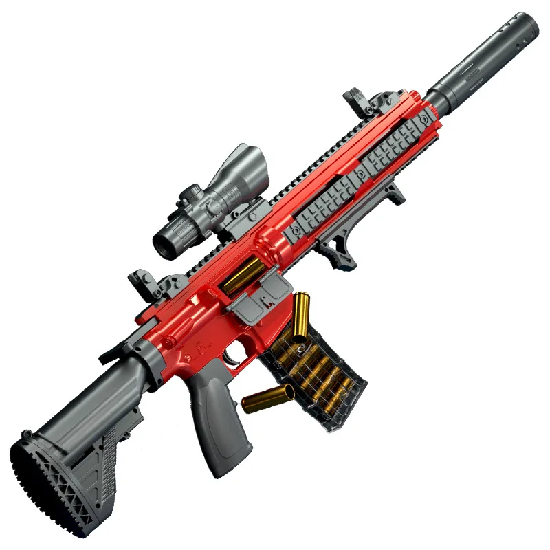 PUBG Mobil игрушечная мягкая пуля дистанция стрельбы 15 метров модель M416 100 см