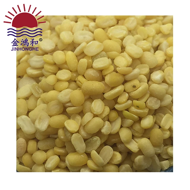 Northeast China lucao peeled/skinless split green mung bean