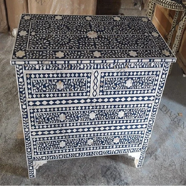 Home Chest Of Drawers Living Room Bone Inlay Furniture Best Quality Living Room Cabinet Wholesale Customized Chest For Home Deco