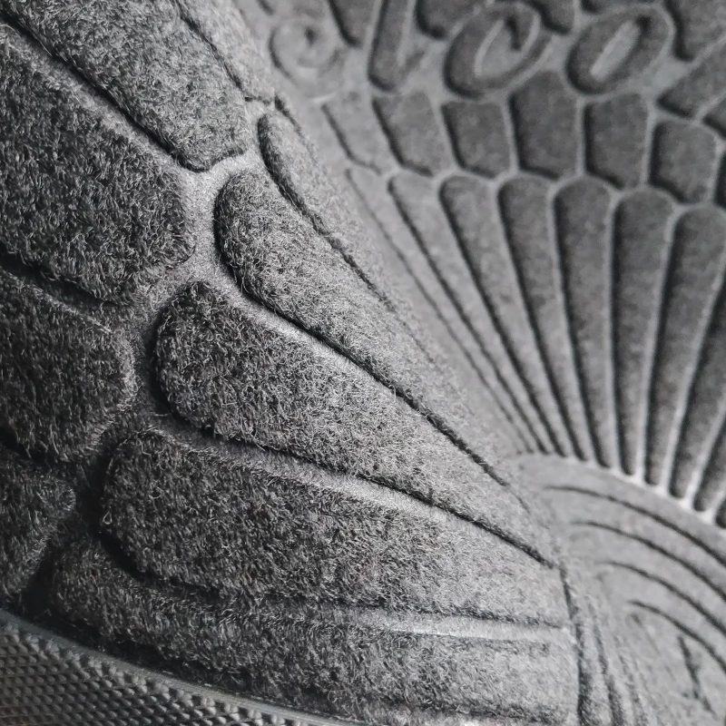 Water absorption Velour Embossed Polyester rubber door mat