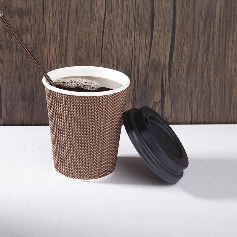 4 oz-20oz  Price Cups Coffee Ripple Wall corrugated ripple insulated paper cup