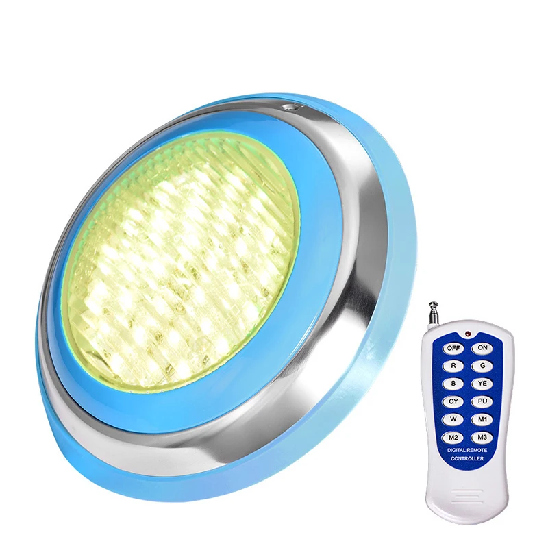 Изменение цвета Ac12v Ip68 нержавеющая сталь Водонепроницаемый Rgb и Rf пульт дистанционного управления подводный бассейн свет
