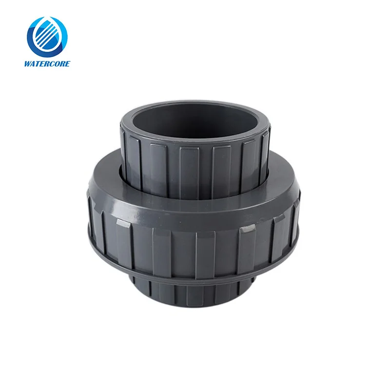 DIN Standard Water Hose PVC Pipe Fittings Pn16 Standard Plastic Pipe PVC Socket Union for Water Supply