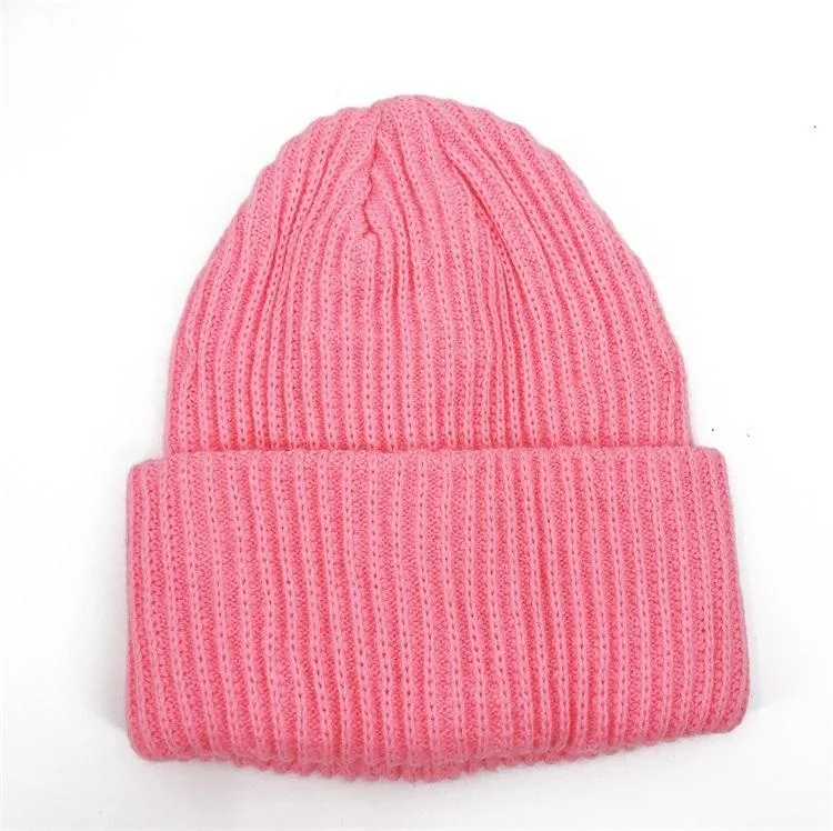 Hot Sale Knitted Beanie Warm Hat Outdoor Leisure Warm Winter Ladies Beanie Hat For Autumn Winter