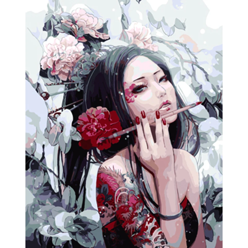 
customized paint by numbers Cool and bright for adults, diy digital oil painting by numbers 