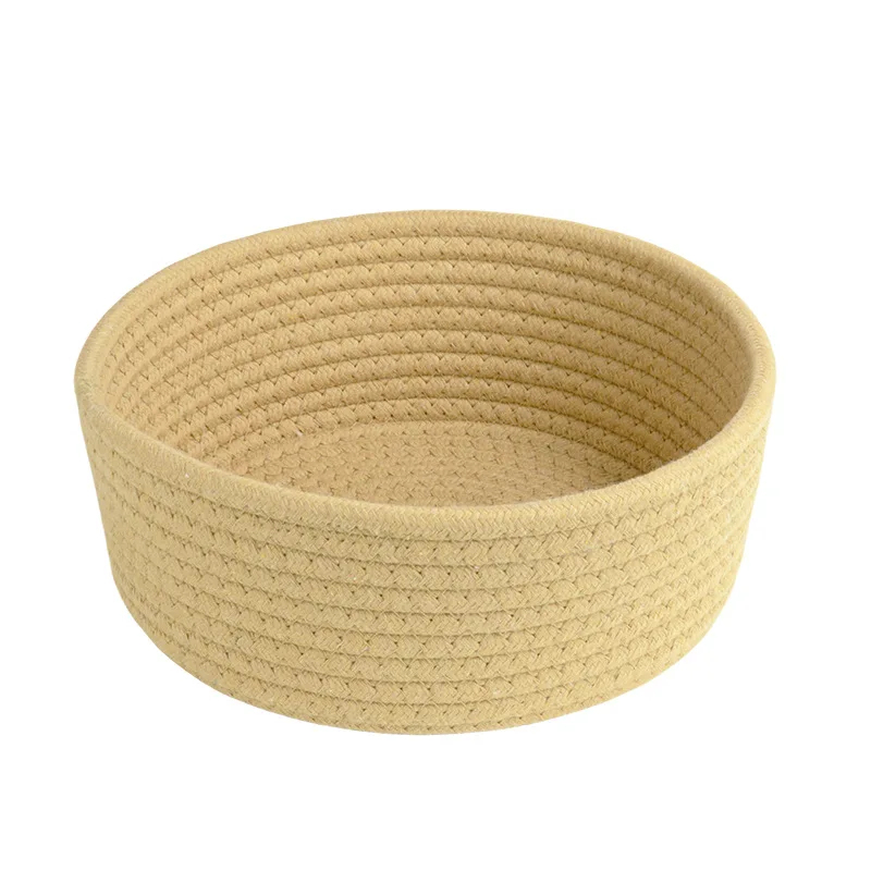 Wholesale Price Multi-color Environmental Protection Cotton Thread Table Toy Cosmetics Storage Basket