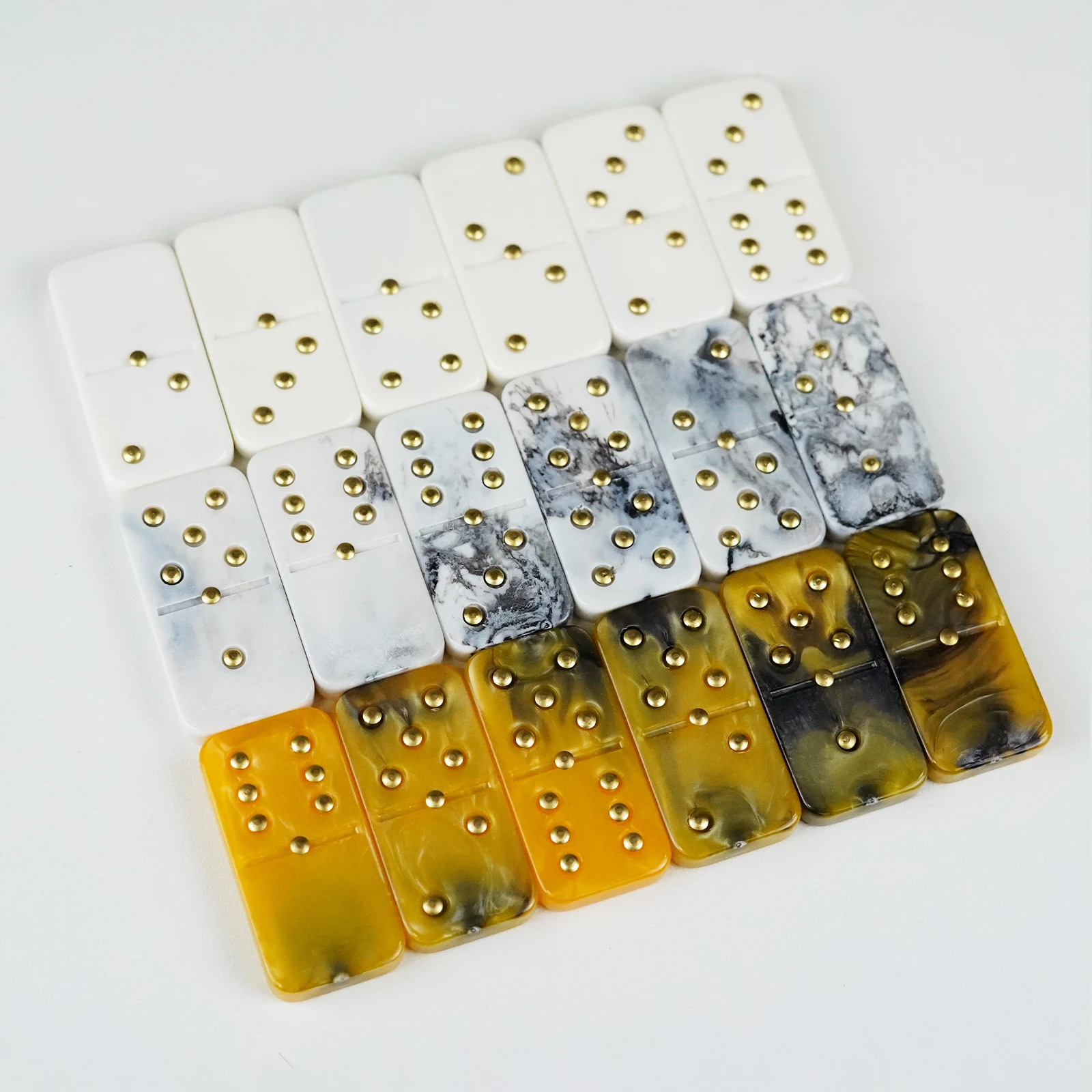 Double Six white with Black Spots Jumbo Tournament Domino Family Games Entertainment Games