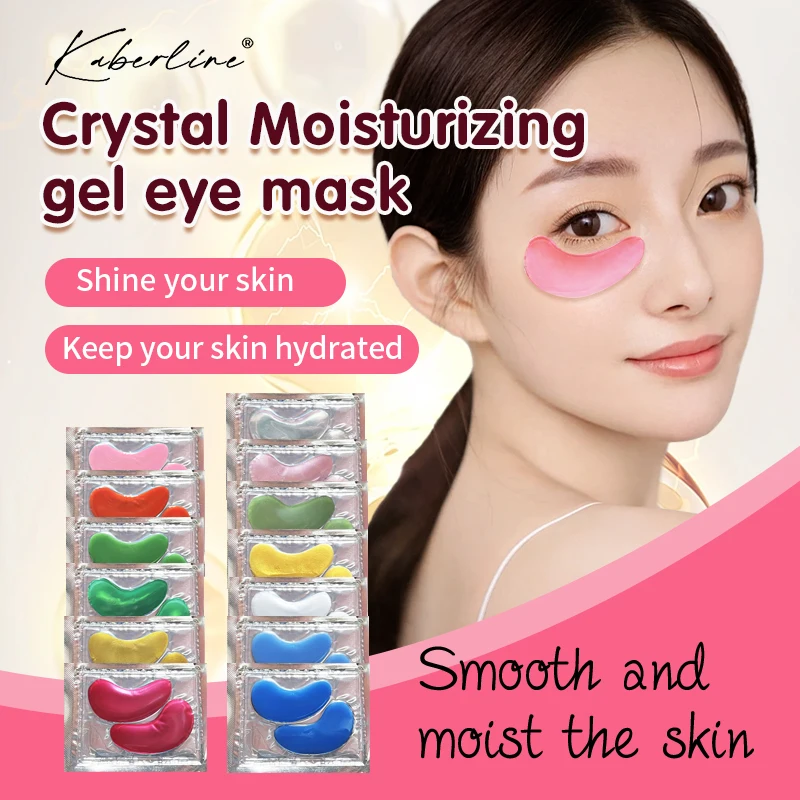 Hot selling Private label Under Eye Mask Crystal Collagen Moisturizing Eye Mask for Puffy Eye Reducing Dark Circles