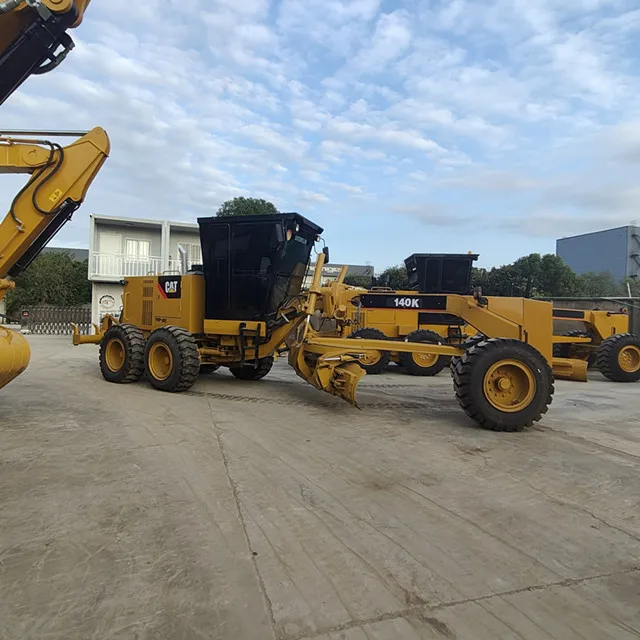 New Deals Used Caterpillar 140K Motor Grader original heavy-duty machine Used High Quality and Great Performance for sale