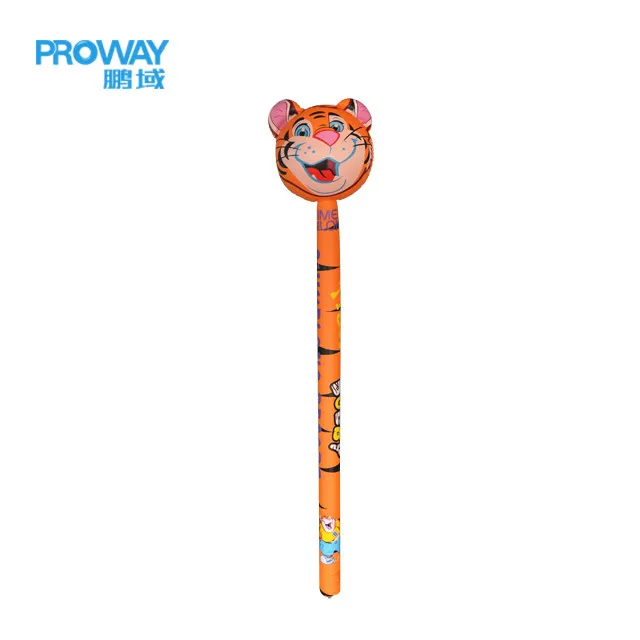 Wholesale Custom Inflatable Animal Stick Giraffe PVC Children Toy Head Long