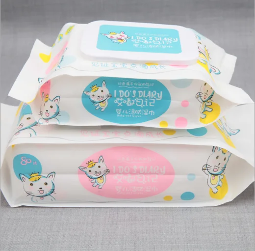 
OEM factory Hot Sale Wholesale Antibacterial Adult Baby Flushable Wet Wipe 