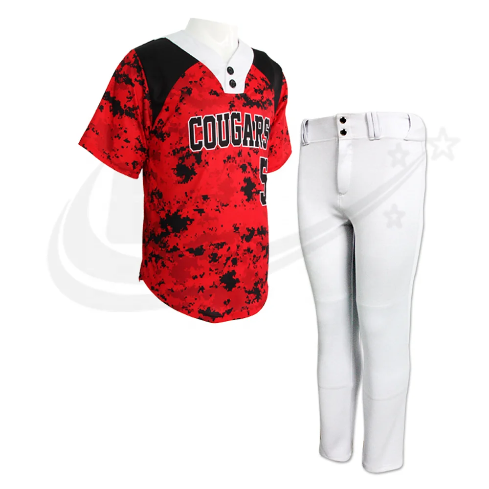 OEM Custom Made Sublimation Baseball Uniform / Best Design Sublimation Baseball Jersey and Pant