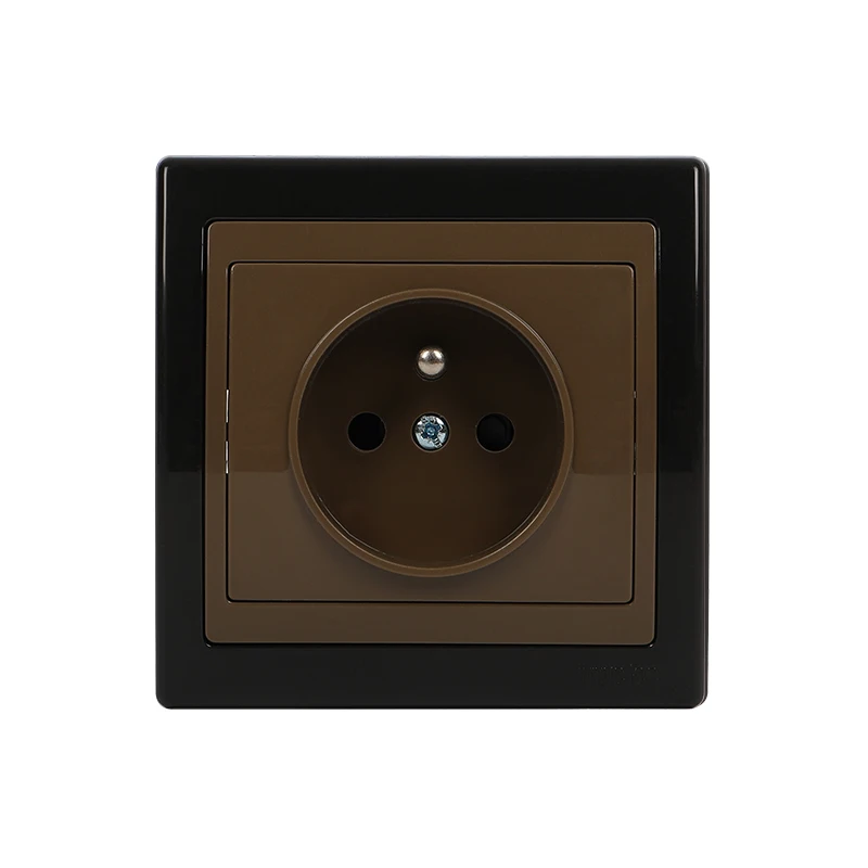 Ingelec original French wall switch regulation concealed black border switch panel legal label African cross-border power supply