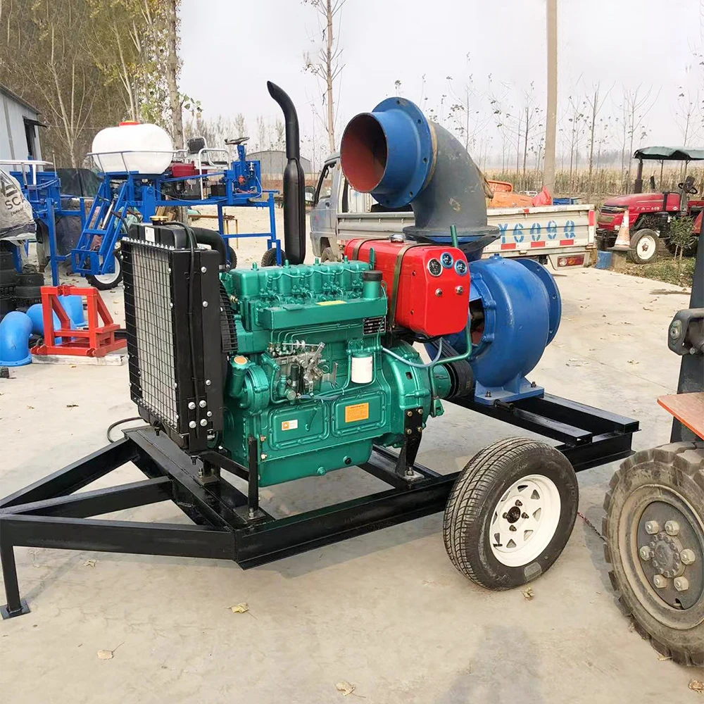 8hp 12hp 25hp 35hp Diesel Self Suction Double Bladed Wheel Water Pumps For Sale