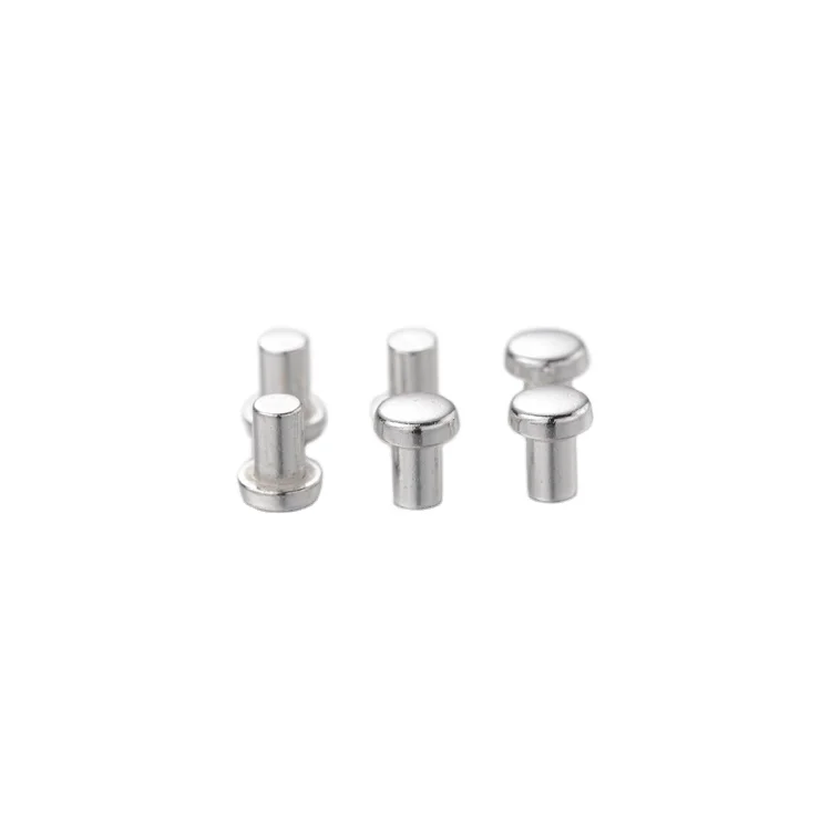 Lowest Price Solid Electrical Contact Rivet silver contact rivets For Miniature Circuit Breakers