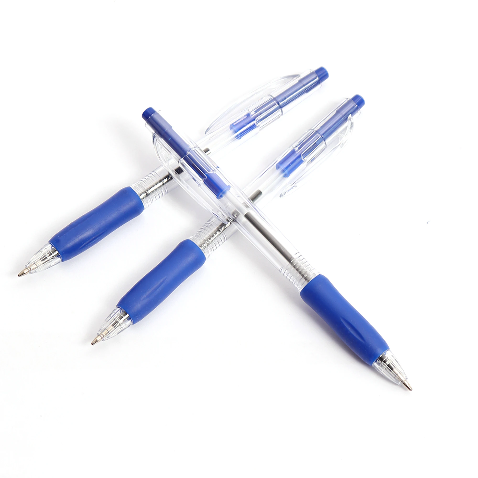 0.5mm Blue Customized Water-Based Ballpoint Pen Nice Neutral Gel Bullet Plastic Pen 0.7mm Writing Width for Office & School Use