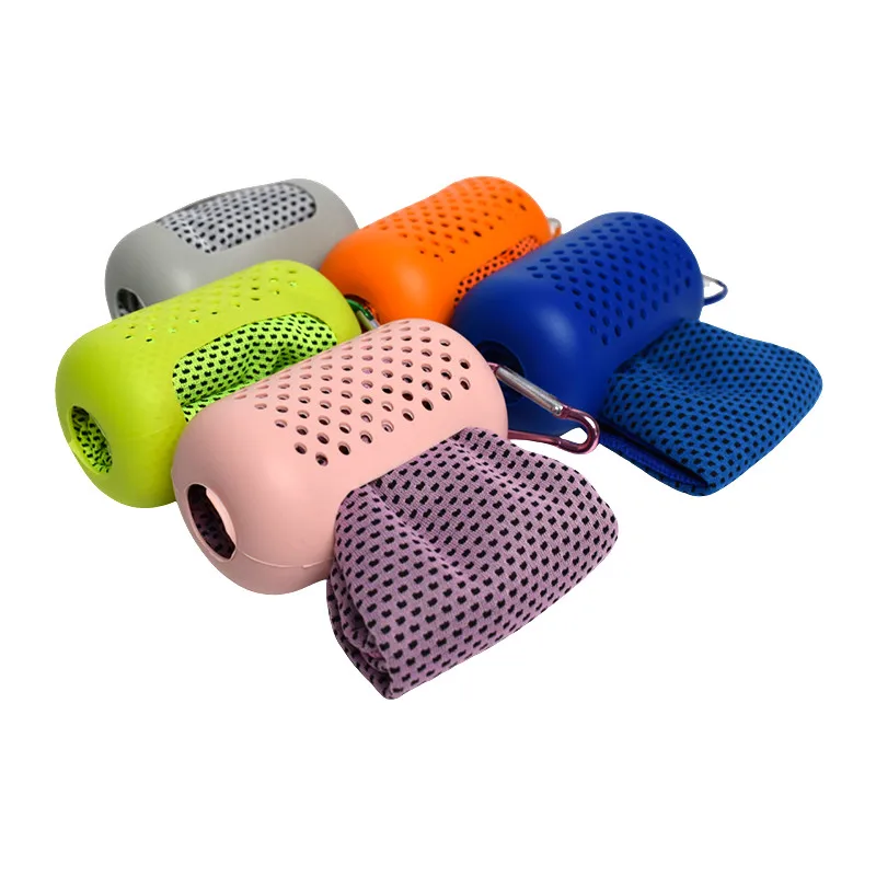 Wholesale Quick Dry Cooling Towel Custom Summer Gym Sports Reactive Printed Instant Cold Ice Cool Towel Microfiber