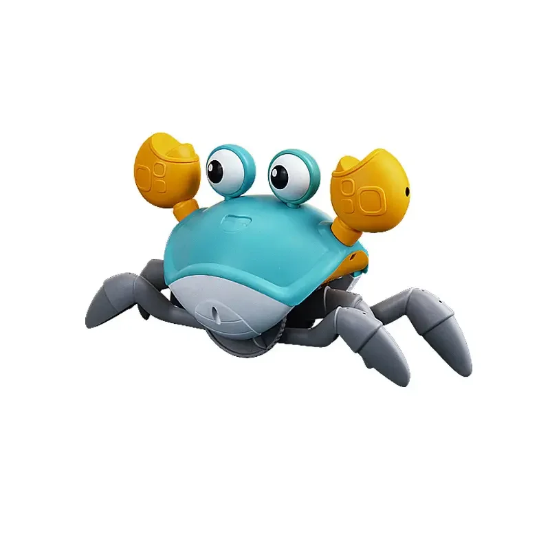 Toddler Electric Runaway Crab Baby Crawling Crab Toy with Music and LED Light Up