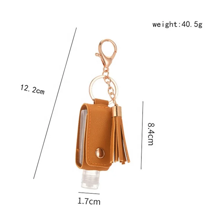 Silicone Portable Hand Sanitizer holder keychain lipstick lip gloss perfume holder keychain
