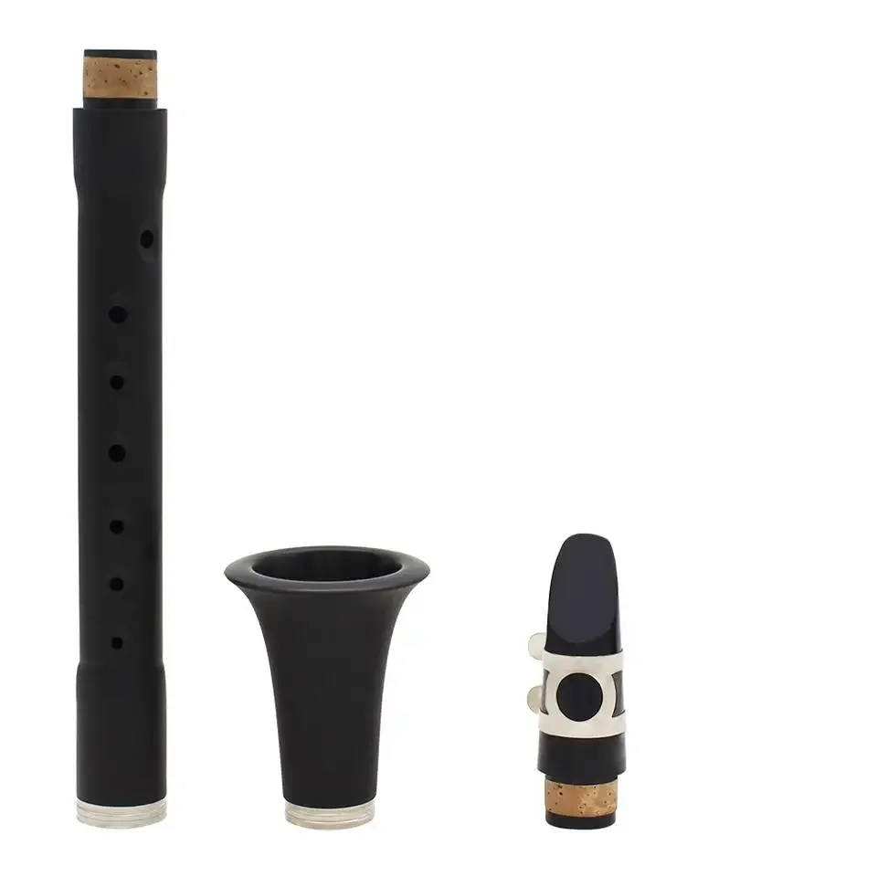 Factory Wholesale Musical Instrument High Quality Black Keyless Clarinet Set Beginner Clarinet Klarnet For Beginners