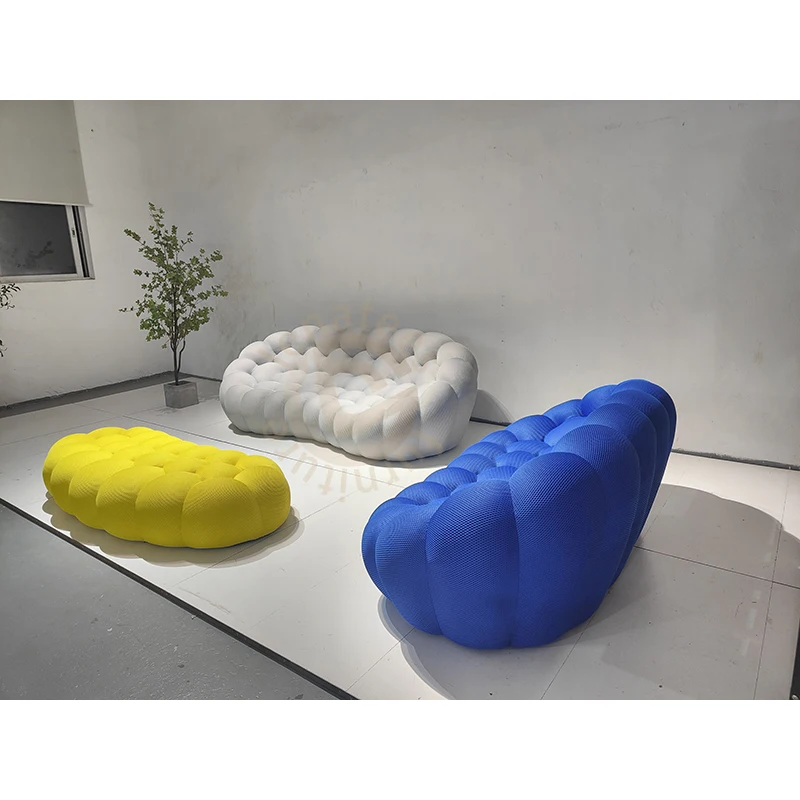 Creative Honeycomb Bubble Mesh Fabric Sofa Living Room Fully Packed Soft Bag Lazy Holiday Leisure Sofa