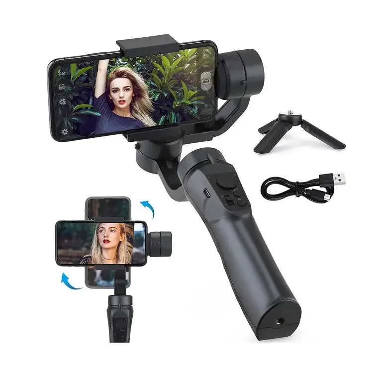 OEM Professional 3-Axis Intelligent Gimbal Handheld Selfie Stick Stabilizers F6 Smart phone APP Control Active Track With Tripod