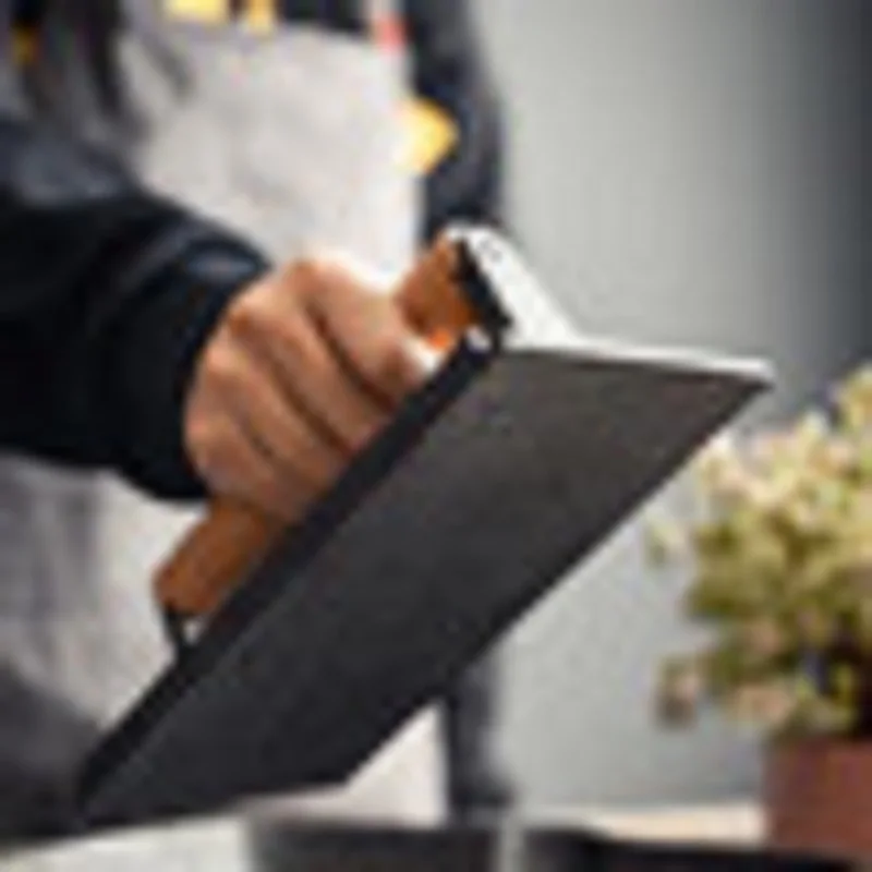 Cast iron press meat plate round rectangular fried steak grill iron plate squid press plate barbecue tool barbecue