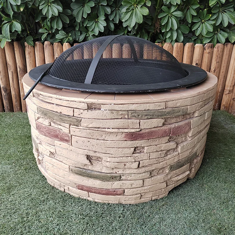 Designer Fire Pits Outdoor Fire Pit For Sale Fiber Stone Fire Pit