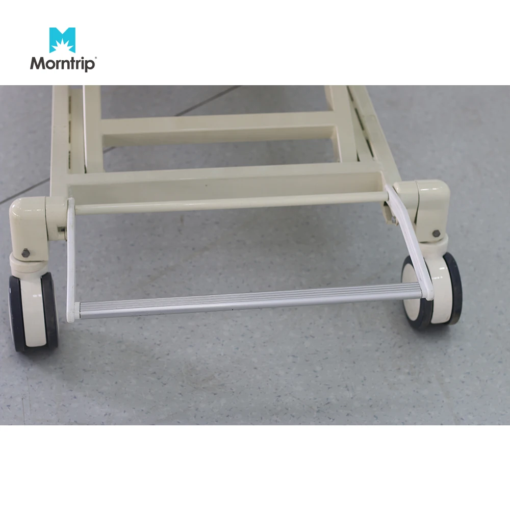 Promotion Price ABS Guardrail Nursing 5 Function Medical Hospital Patient Bed With Central Brake Central Control Casters