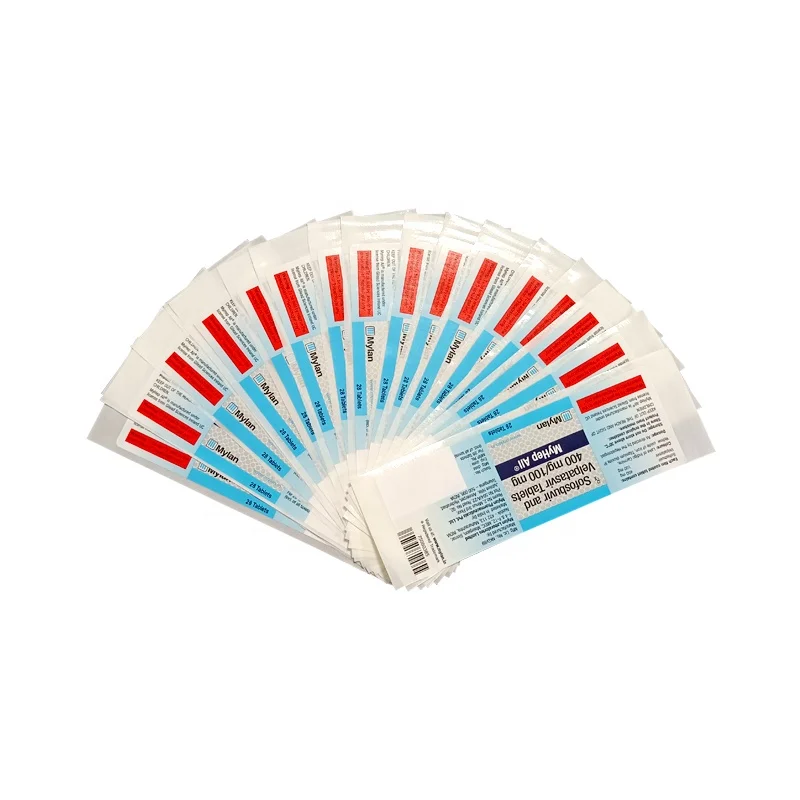 Custom Logo Waterproof Self Adhesive  kraft paper Medicine/Drug/Pharmacy Bottle Label Printing Label Stickers in China