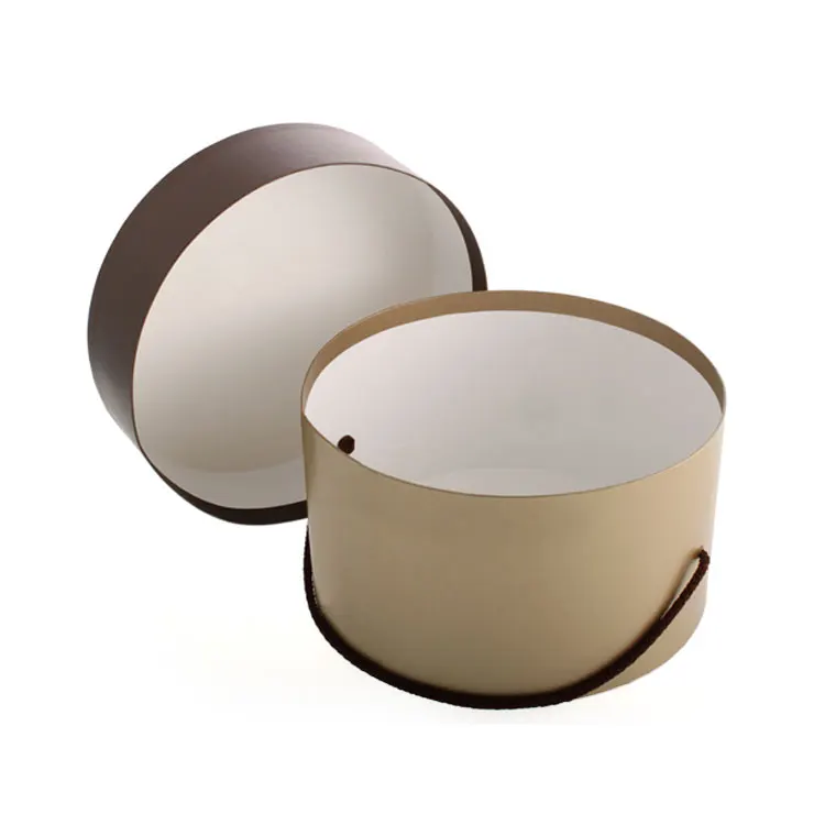 Custom Printed Cardboard Cylinder Candle Packaging Gift Round Kraft Paper Boxes With Lid