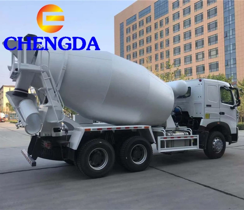 Used SINOTRUK  HOWO 10 Wheels Self loading 6CBM Concrete Machinery Engines Cement Machine Concrete Mixer Truck Prices