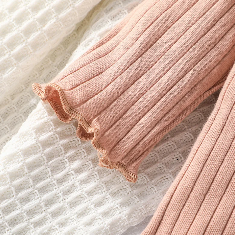 Children Clothes Casual Knitwear for Infants and Toddler Girls Collar Long Sleeve Top Baby Girls Sweater Pullover Pink Shirts