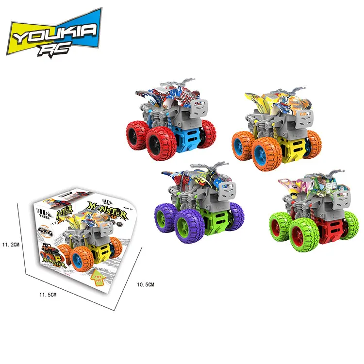 China Colourful 4wd Inertial Off-road Vehicles For Children Simulation Model Motorcycle Friction Toys Kids Car