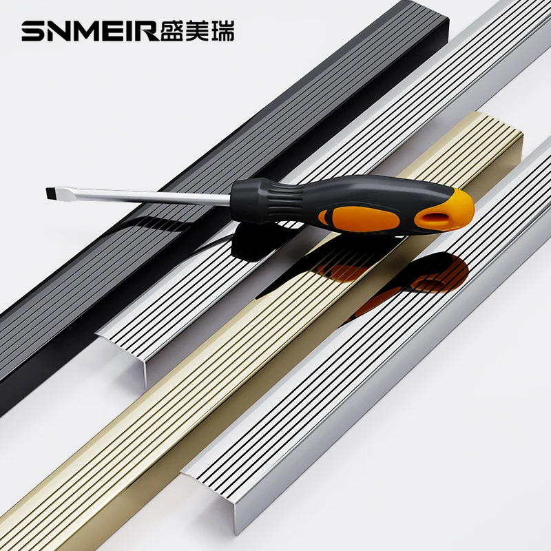 Foshan Factory Hot Sale Stainless Steel Stair Strip Nosing Strips For Stairs Easy Installation OEM Anti Slip Stair Nosing