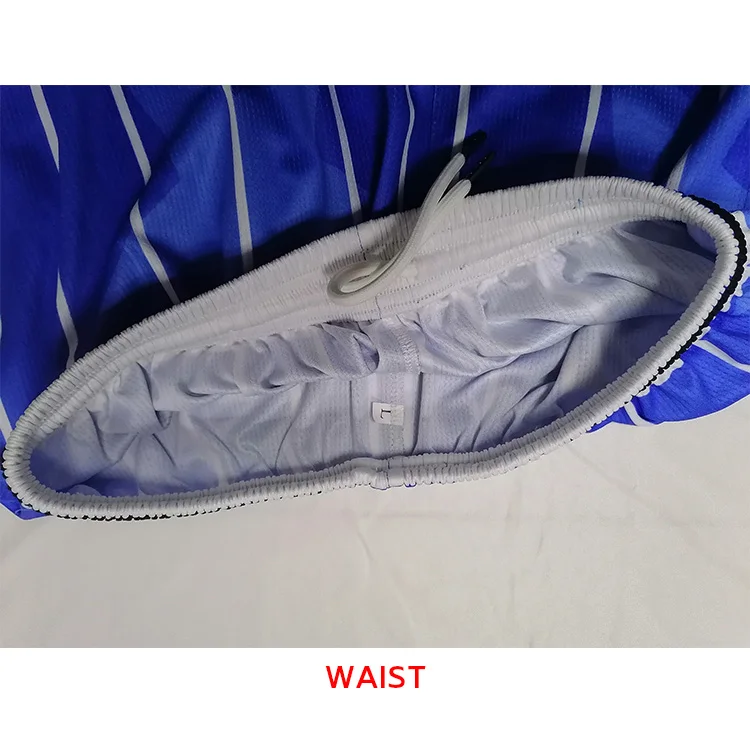 Full Sublimation Printed Blue Basketball Jerseys And Shorts Kits Custom Tournament Basketball Wear For Men