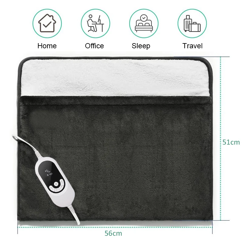 110V 65W Home Single Infrared Physiotherapy Electric Foot Heating Pad for Winter