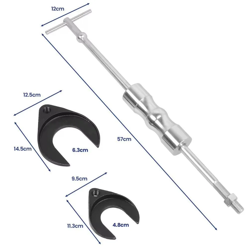 CLAUTOOL Inner CV Joint Puller Slide Hammer Front Wheel Drive Axle Half Shaft Removal Tool Kit 63mm 48mm CV Joint Fork Adapter