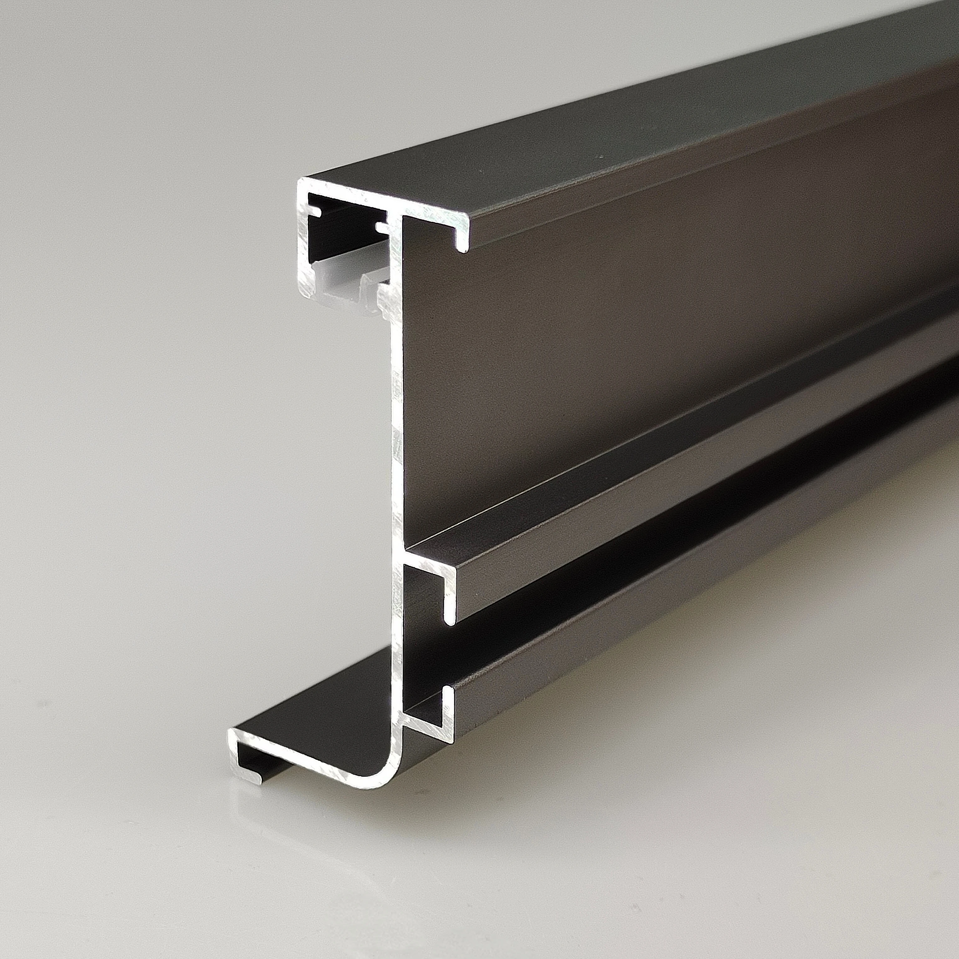 Modern Minimalist W26*57mm Aluminum Alloy Cupboard Wardrobe Handle Profile With LED Light