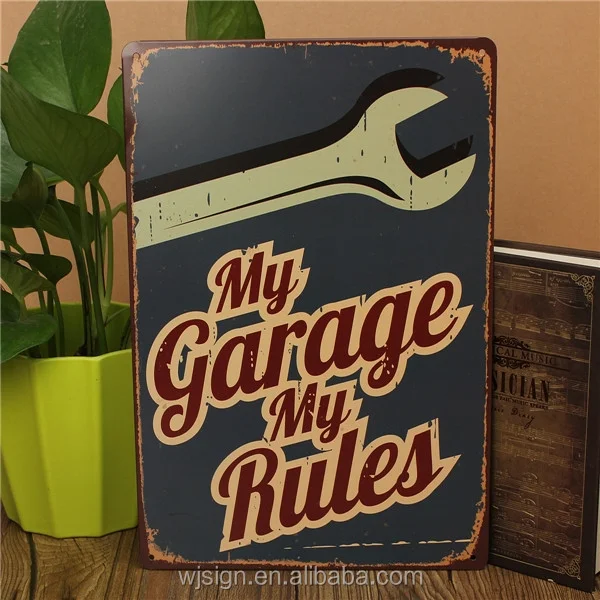 Cheap New Design OEM Custom Printing Plates Vintage Metal Signs Decorative Plaque