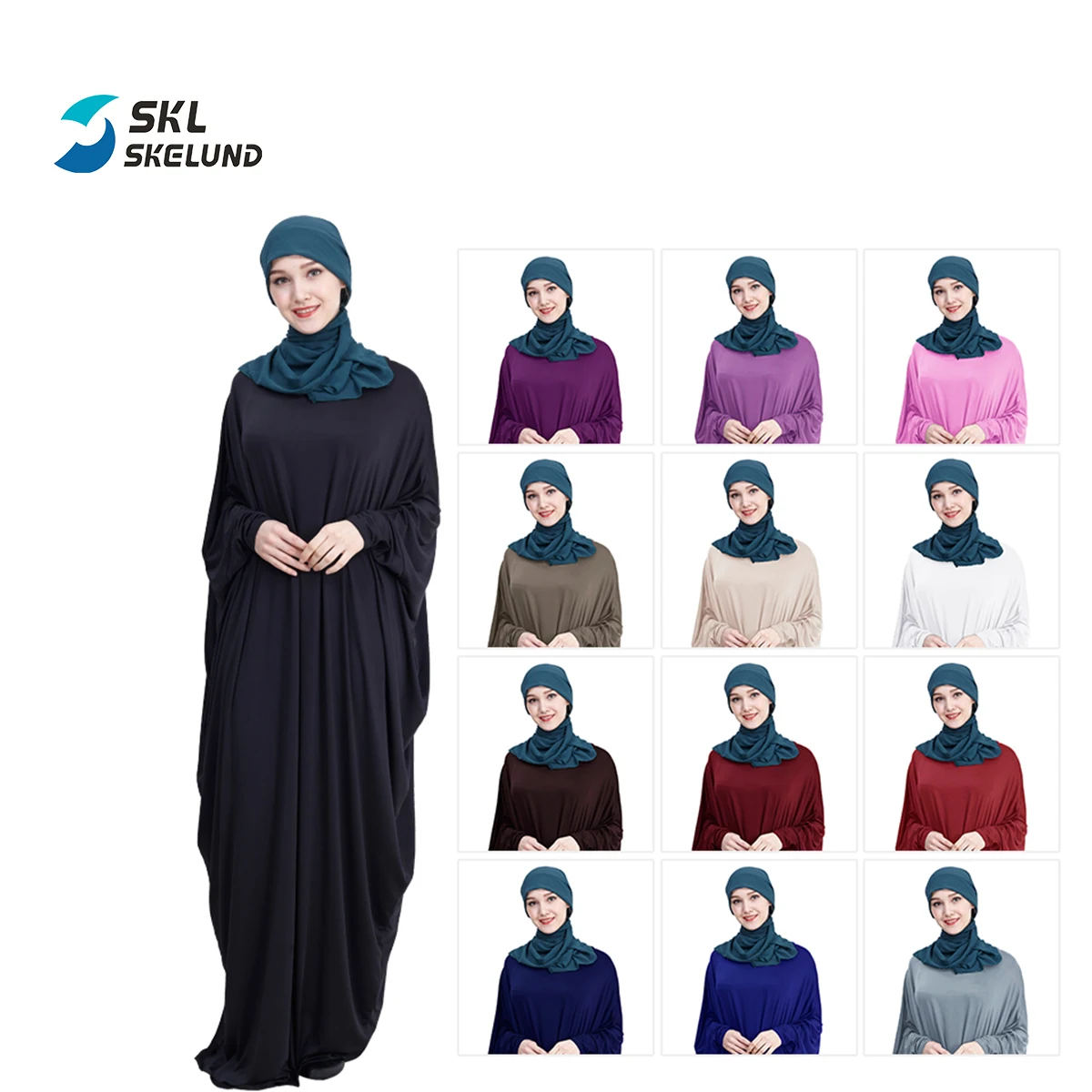 Customized No Moq Muslim Dress  Wholesale Abaya Turkish Women Highly Elastic Casual Muslim Abaya Traditional Muslim Clothing