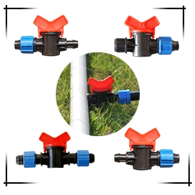Agricultural watering 16mm drip valve  connectors offtake valve mini valve for drip irrigation system