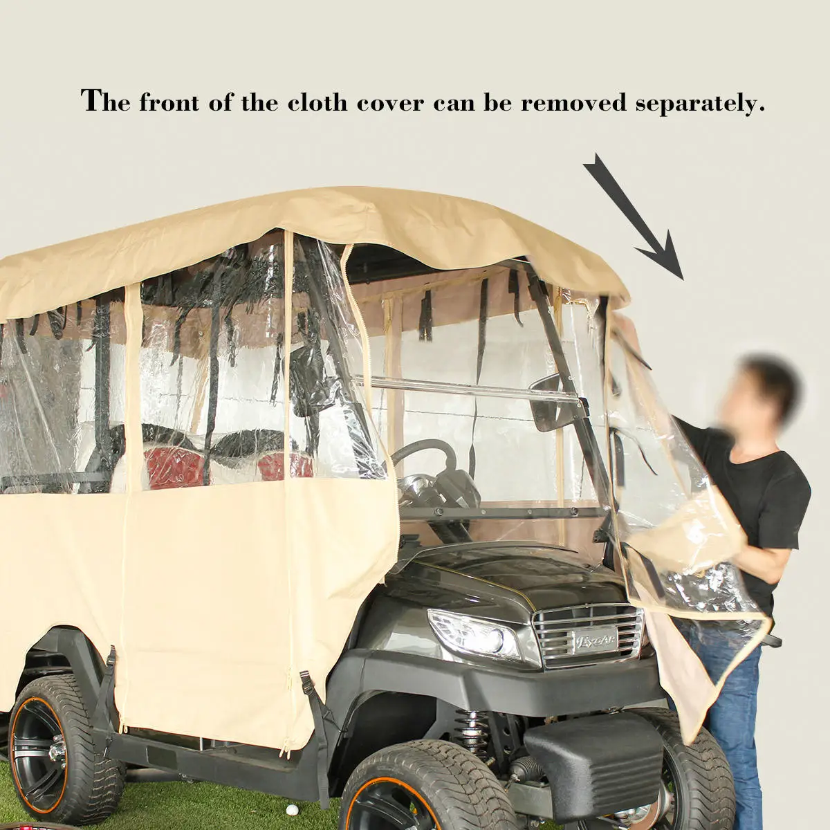 OEM/ODM Accessories Drivable waterproof -proof Golf Cart Enclosure Buggy different cart with zippered entry