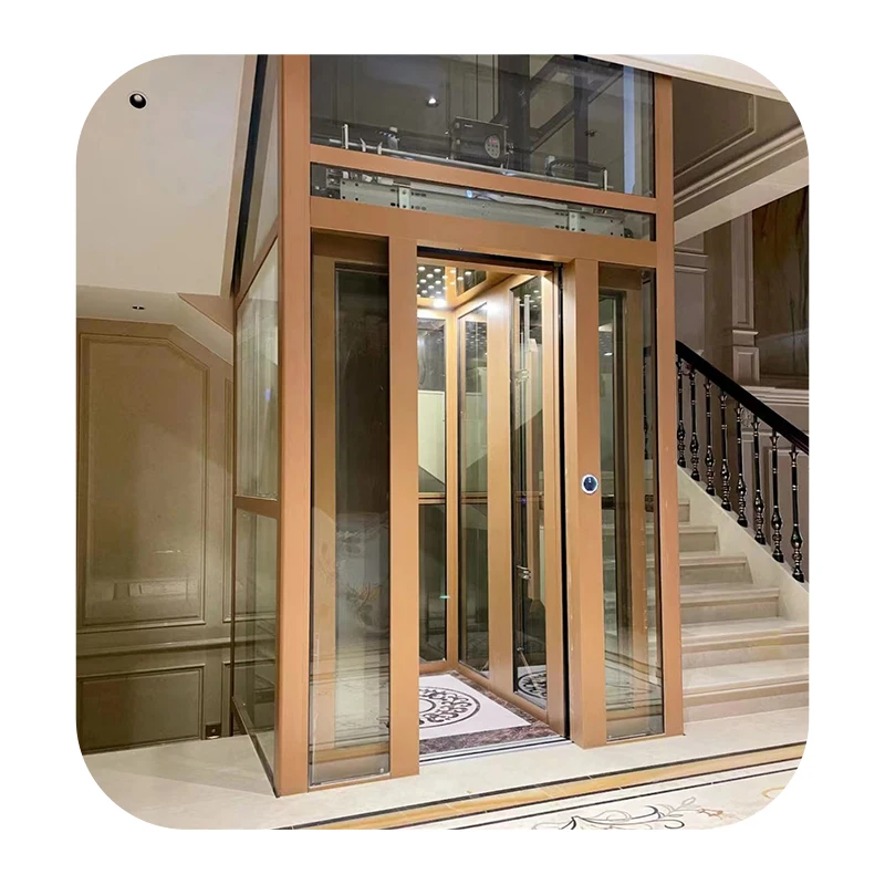 Indoor/Outdoor 2-4 Floors Cheap Home Elevator, Customized Villa Elevator, Lift for Safety of Houses