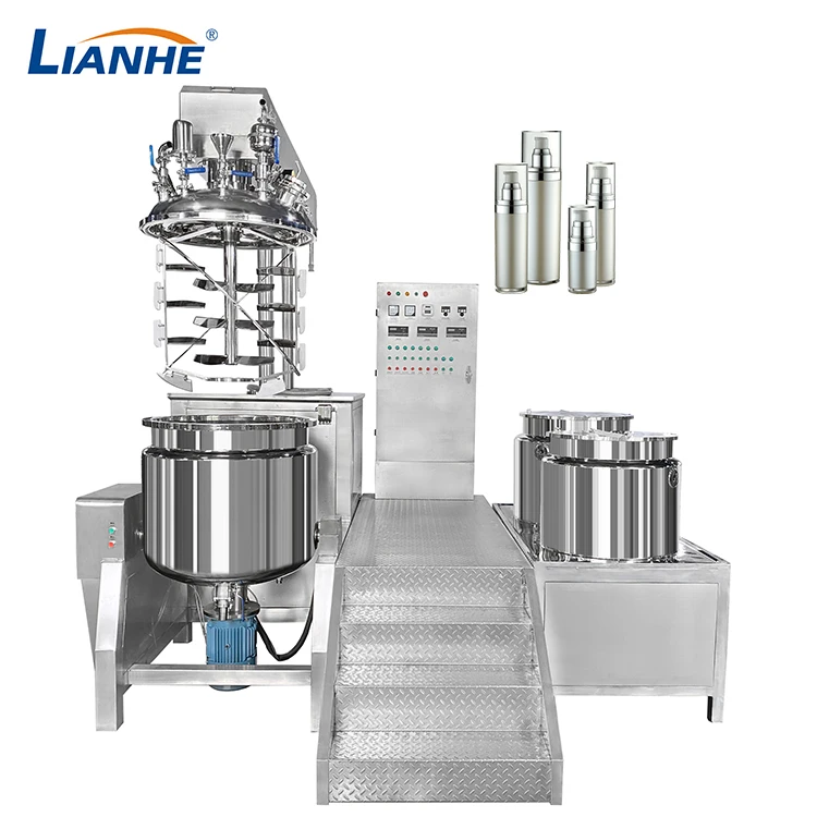 Hair Dyeing Cream Ointment Liquid Soap Vacuum Emulsifying Machine Mixer Homogenized Mayonnaise Skincare Mixing