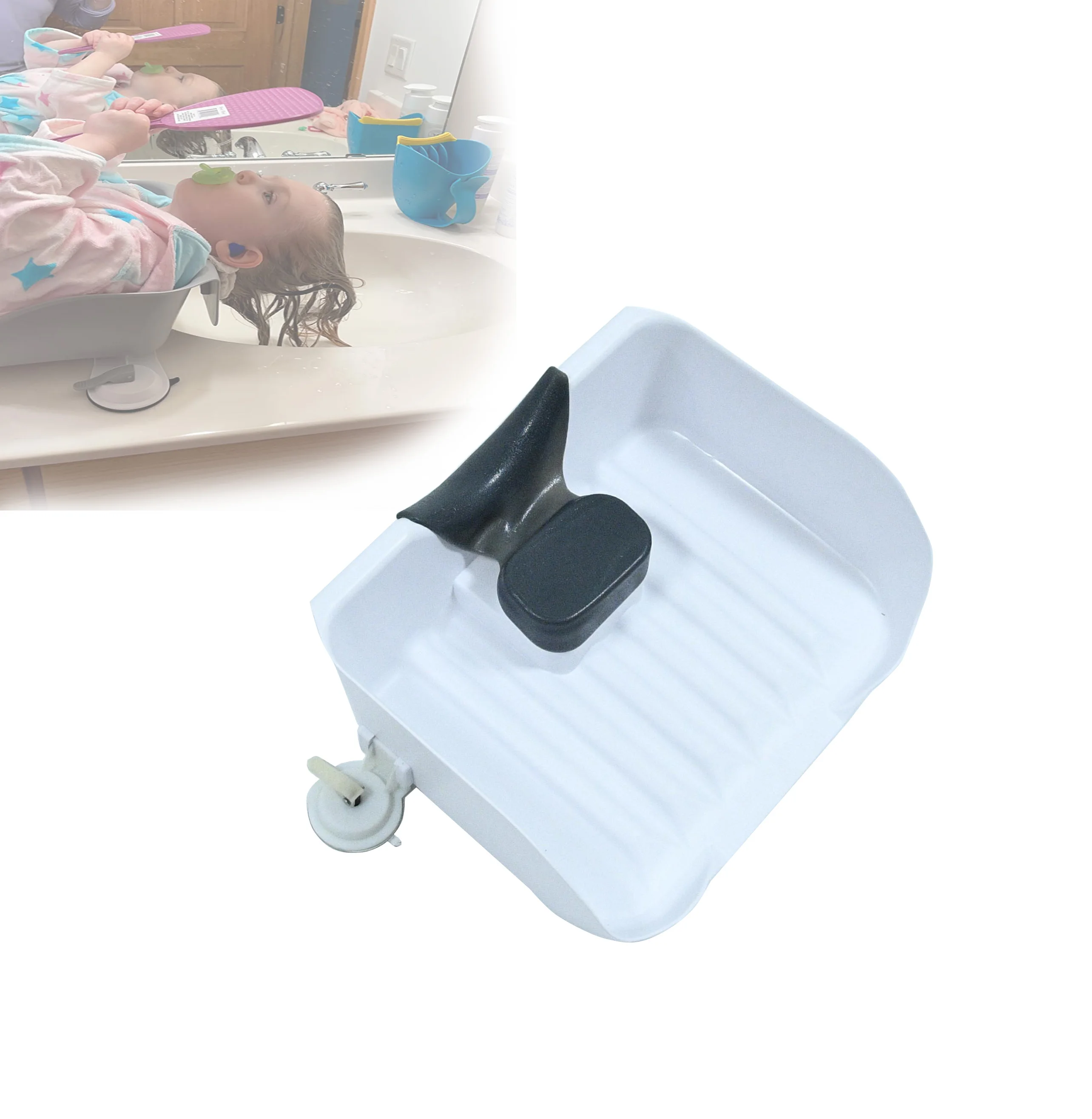 Elderly kids Children Portable Shampoo Bowl Plastic Wash Hair Basin