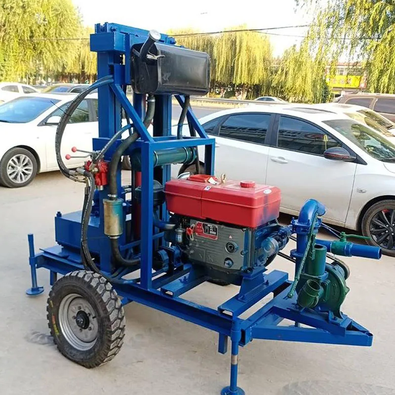 Factory price50 100m Portable hydraulic water well drill rig diesel engine track-type drilling rigs machine for