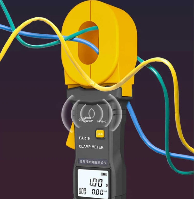 Smart Sensor ST4100 ST4800 500 ohms 1200 ohms 30A Clamp-on ground resistance testers earth resistance meter
