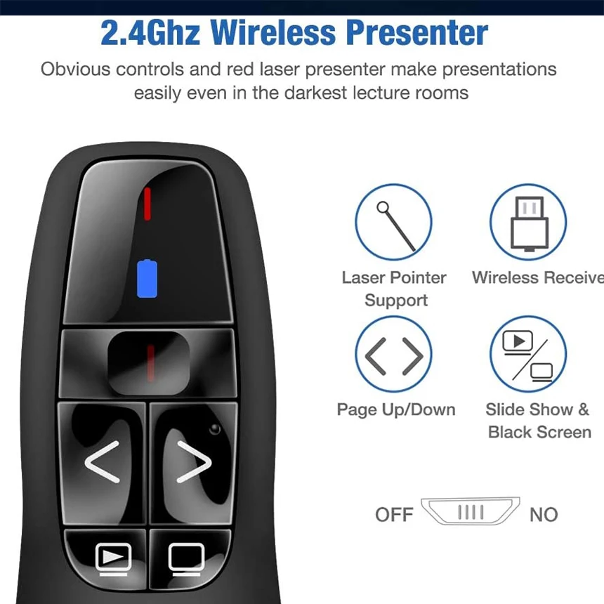 Распродажа R400 2,4 ГГц USB беспроводной презентатор пульт дистанционного управления для презентаций PowerPoint лазерная указка